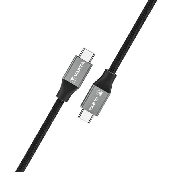 USB-C-kabel Varta 2 m Svart