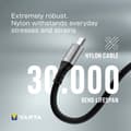 Miniatyrbild 8 av 9: USB-C-kabel Varta 2 m Svart