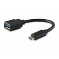 Miniatyrbild 2 av 3: USB-C till USB Adapter Equip 133455 Svart 15 cm