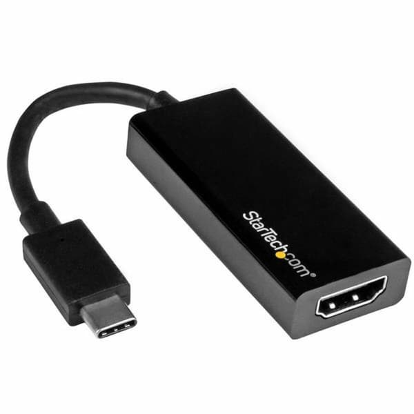 USB C til HDMI-adapter Startech CDP2HD 4K Ultra HD Sort Sort