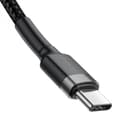 Miniatyrbillede 2 af 4: Kabel USB C Baseus Cafule Sort Sort/Grå 1 m