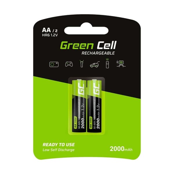 Genopladeligt batteri Green Cell GR06 2000 mAh 1,2 V 1.2 V