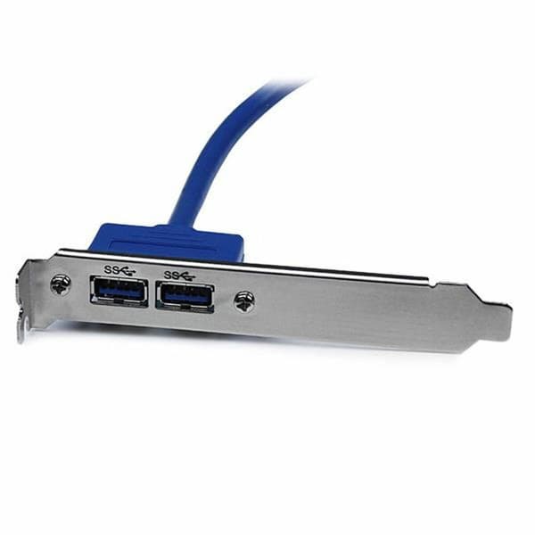 USB-Kabel Startech USB3SPLATE           IDC Blå Blå, Rustfritt stål