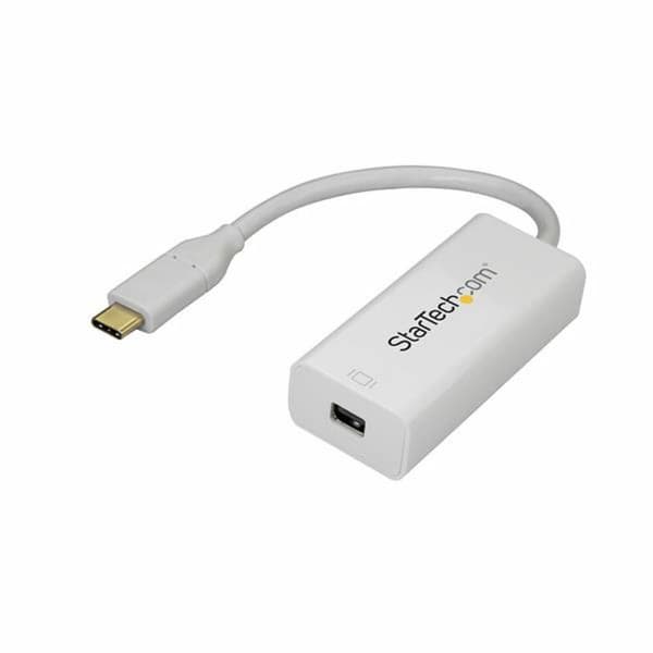 USB C til Mini DisplayPort-Adapter Startech CDP2MDP              Hvit 4K Ultra HD Hvit