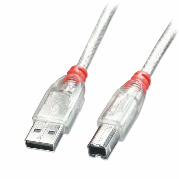 USB A til USB B Kabel LINDY 41754 3 m Hvit