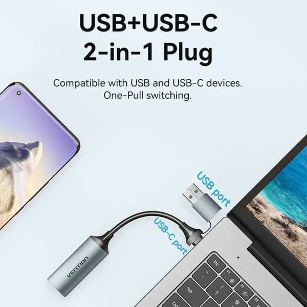 USB-C til HDMI-Adapter Vention ACWHA 10 cm