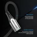 Miniatyrbilde 2 av 4: USB Forlengelseskabel Vention TABHF 1 m Grå (1 enheter)