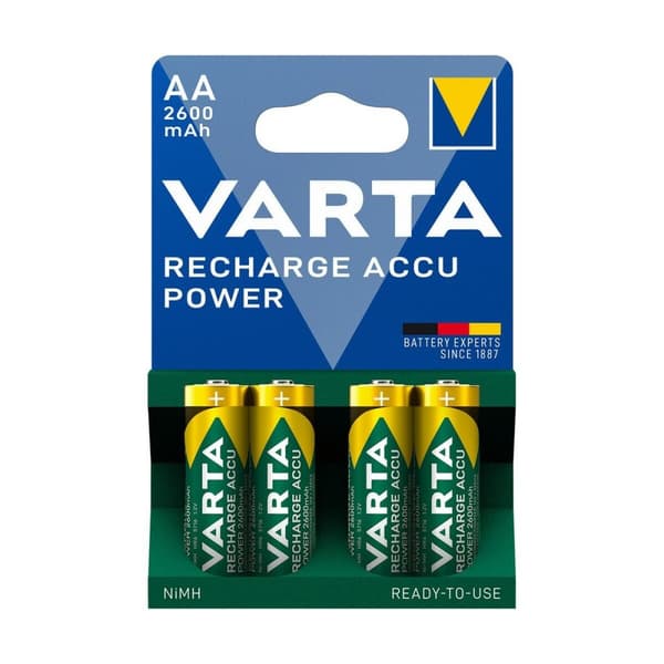 Ladattavat paristot Varta RECHARGE ACCU Power AA 2600 mAh 1,2 V AA (1 osaa)