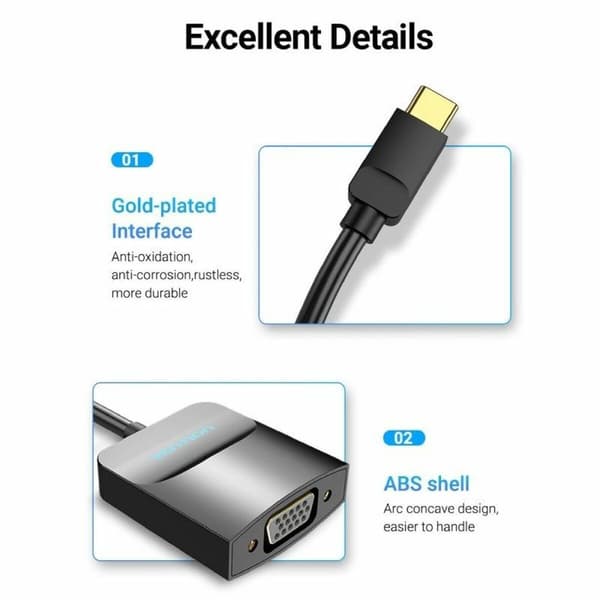 USB - VGA Adapteri Vention TDDBB
