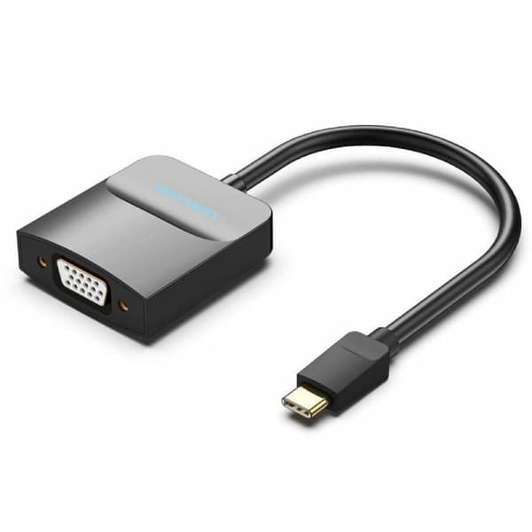 USB - VGA Adapteri Vention TDDBB musta