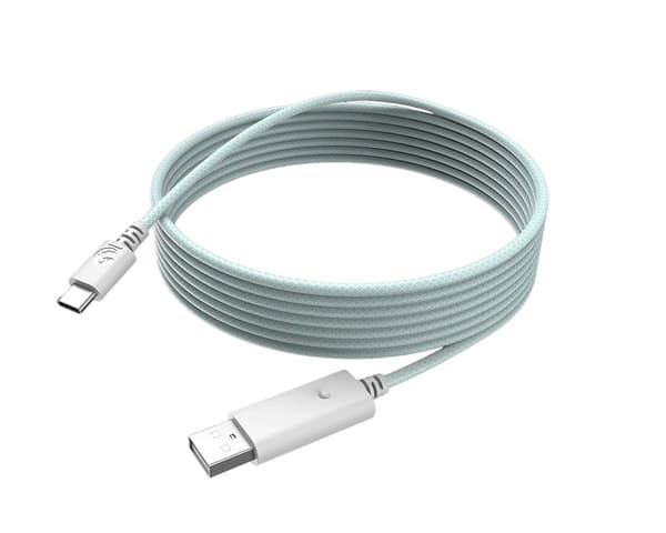 USB-C Gaming-opladerkabel 3 meter - turkis