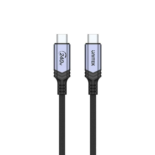 Kaapeli USB C Unitek C14110GY-2M Musta 2 m