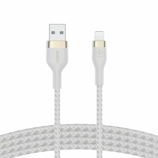 USB til Lightning-kabel Belkin CAA010BT1MWH Hvid