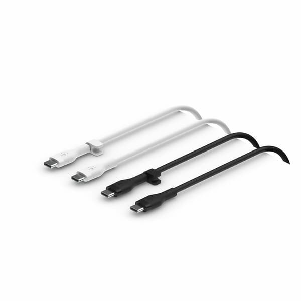 Kabel USB C Belkin Svart/Hvit (2 enheter)