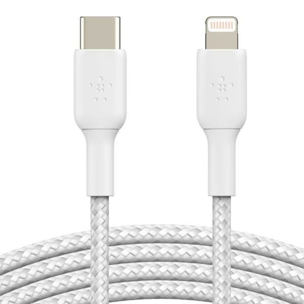 Kabel Lightning Belkin CAA004BT2MWH Vit 2 m
