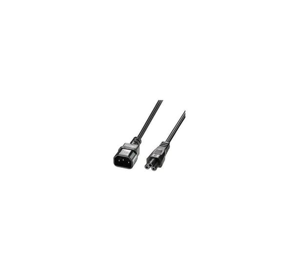 Kabelstrøm iec c14 til iec c5/1m 30340, Lindy