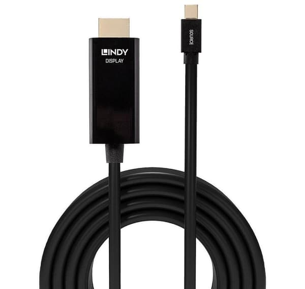 Kabel mini dp til hdmi 3m/36928, Lindy