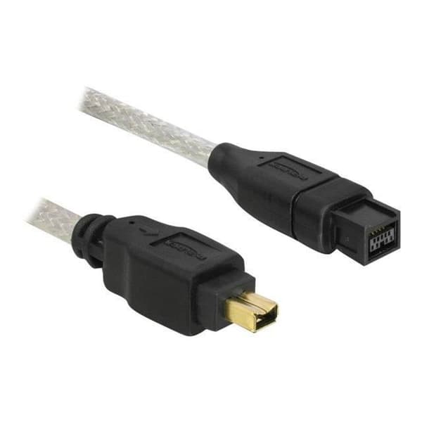 DeLOCK IEEE 1394-kabel - FireWire 800 9-stift (M) - FireWire 4-stift (M) - 1 m