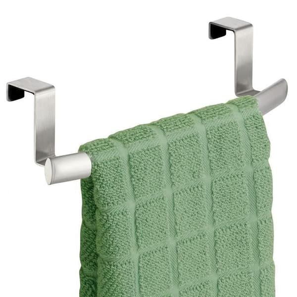 iDesign InterDesign Axis Böjd handduksstång, liten handduksstång i rostfritt stål, Silver - 60270