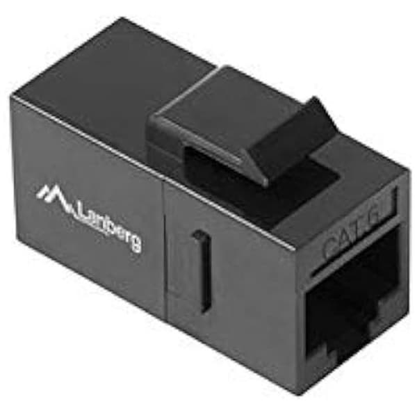 LANBERG RJ45 Feed-Thru Keystone-kontakt KSU6-3000 - 2*RJ45 HEMBRA Extern - UTP - Kat.6
