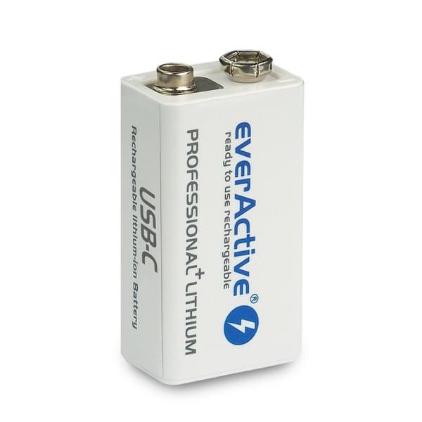 Genopladelige batterier EverActive EVHR22-550C 9 V