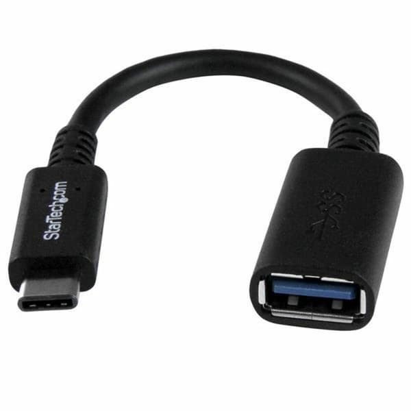 USB A til USB C-kabel Startech USB31CAADP           Sort