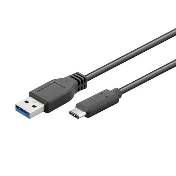 USB A till USB-C Kabel EDM 51247 Svart 1 m