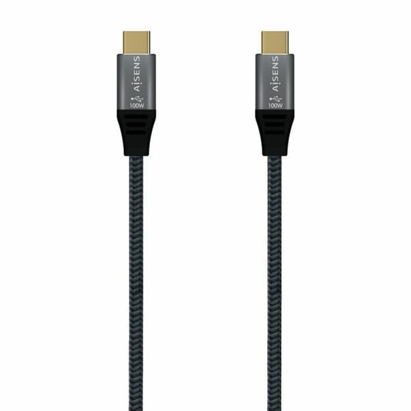 USB-C-kabel Aisens A107-0628 1 m Grå (1 enheder)