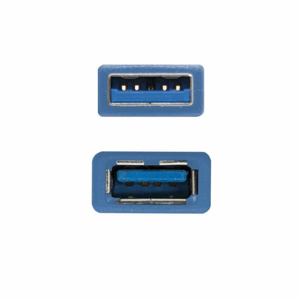 USB forlængerkabel NANOCABLE 10.01.0902-BL 2 m Blå (1 enheder)