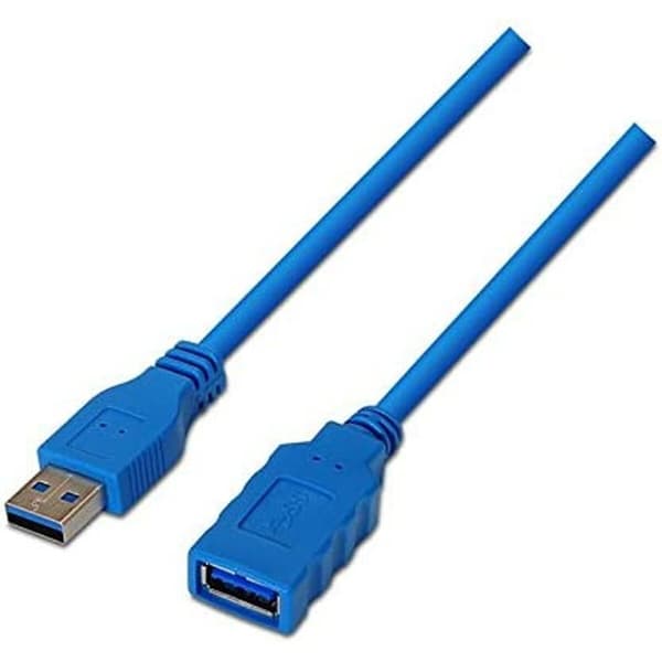 USB forlængerkabel NANOCABLE 10.01.0902-BL 2 m Blå (1 enheder)