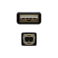 Miniatyrbild 10 av 11: USB 2.0 A till USB B Kabel NANOCABLE 10.01.1205 Svart 5 m