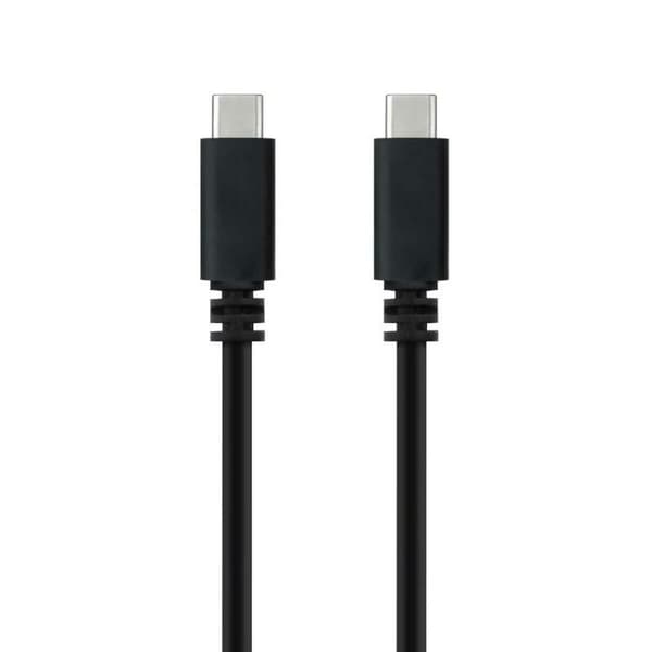 USB-C-kabel NANOCABLE USB 2.0, 2m Svart 2 m
