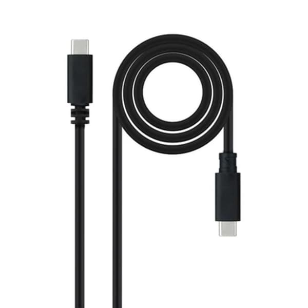 USB-C-kabel NANOCABLE USB 2.0, 2m Svart 2 m