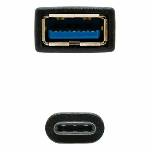 USB 3.1 kabel NANOCABLE 10.01.4201 Svart