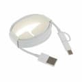 Pikkukuva 1 / 2: Kaapeli Micro USB Xiaomi Mi 2-in-1 USB Cable (Micro USB to Type C) 100cm Valkoinen 1 m