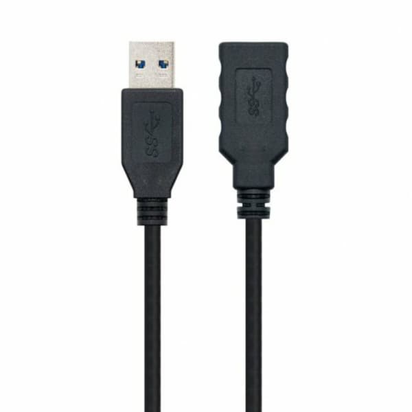USB-kabel NANOCABLE 10.01.0903-BK Svart 3 m