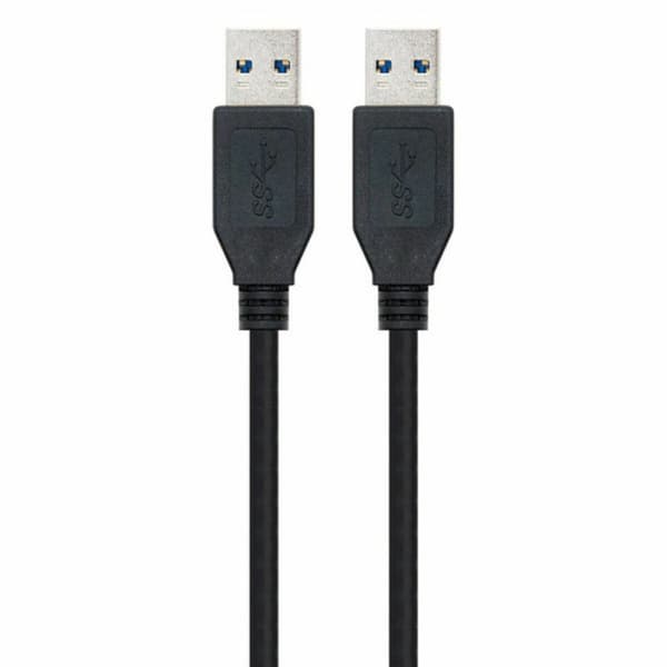 USB 3.0 A till USB A Kabel NANOCABLE 10.01.1002-BK Svart 2 m