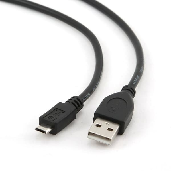 USB-kaapeli - micro-USB GEMBIRD 1.8m USB 2.0 A/Micro-B M (3 m) Musta 1,8 m (1 osaa)