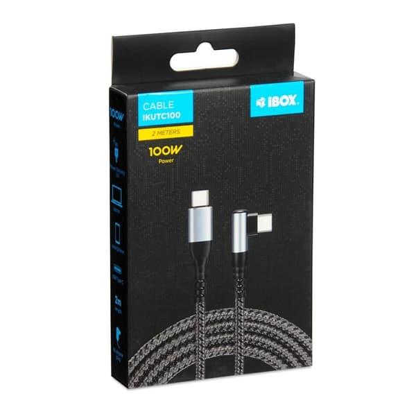 USB-kabel Ibox IKUTC100 Sort 2 m