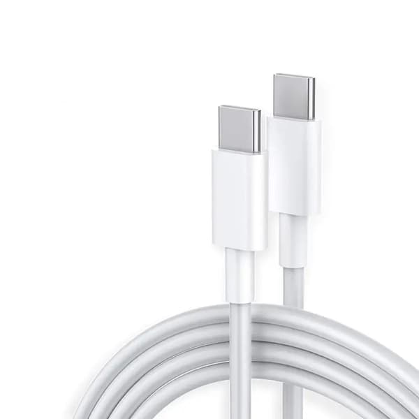 Laddkabel USB-C - USB-C 1m - Vit