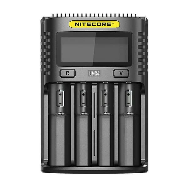 Genopladelige batterier Nitecore NT-UMS4 Sort