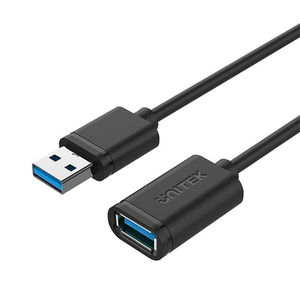 Skarvsladd USB Unitek Y-C458GBK Svart 1,5 m