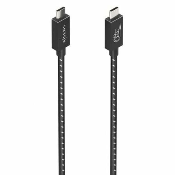 USB-kabel Aisens A156-0867 Svart 1 m