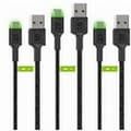Miniatyrbild 4 av 6: USB-kabel Green Cell KABGCSET03 Svart 2 m