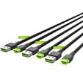 Miniatyrbild 2 av 6: USB-kabel Green Cell KABGCSET03 Svart 2 m