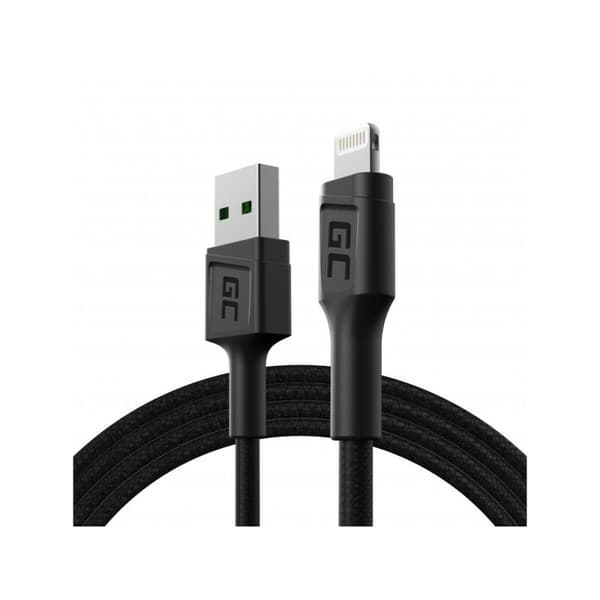 USB-Kaapeli Green Cell KABGC21 Musta 1,2 m