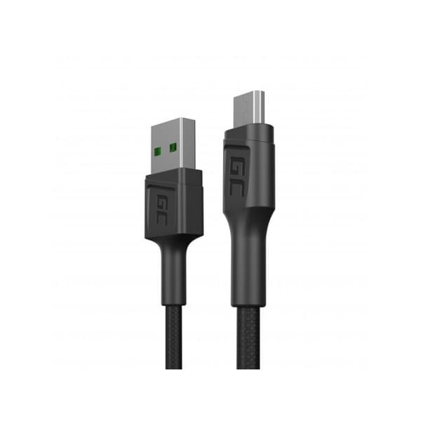 USB-kabel till mikro-USB Green Cell KABGC23 Svart 30 cm