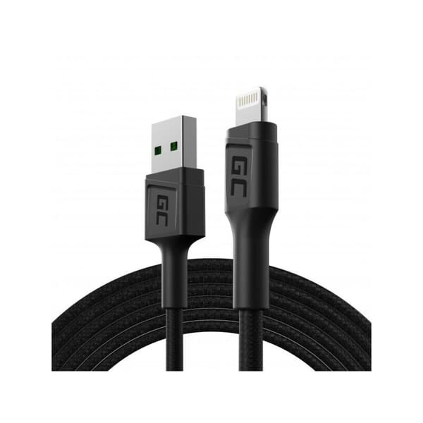 Kabel Lightning Green Cell KABGC18 Svart 2 m