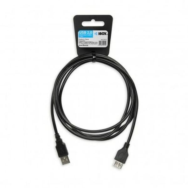 USB-kabel Ibox IKU2P18 Svart 1,8 m