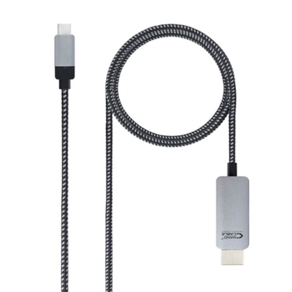 USB-C - HDMI kaapeli NANOCABLE 10.15.5102 1,8 m Musta